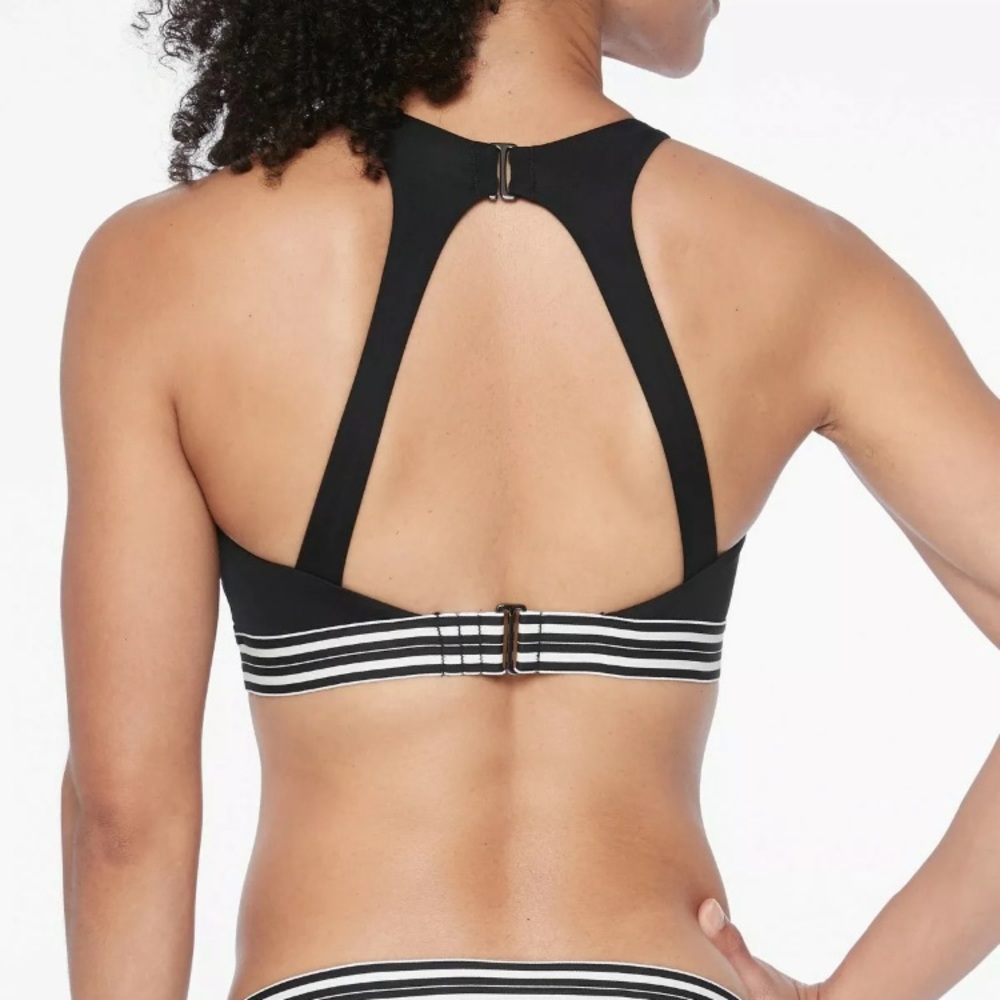 Athleta Gold Coast Solid High Neck Bikini Top 36D